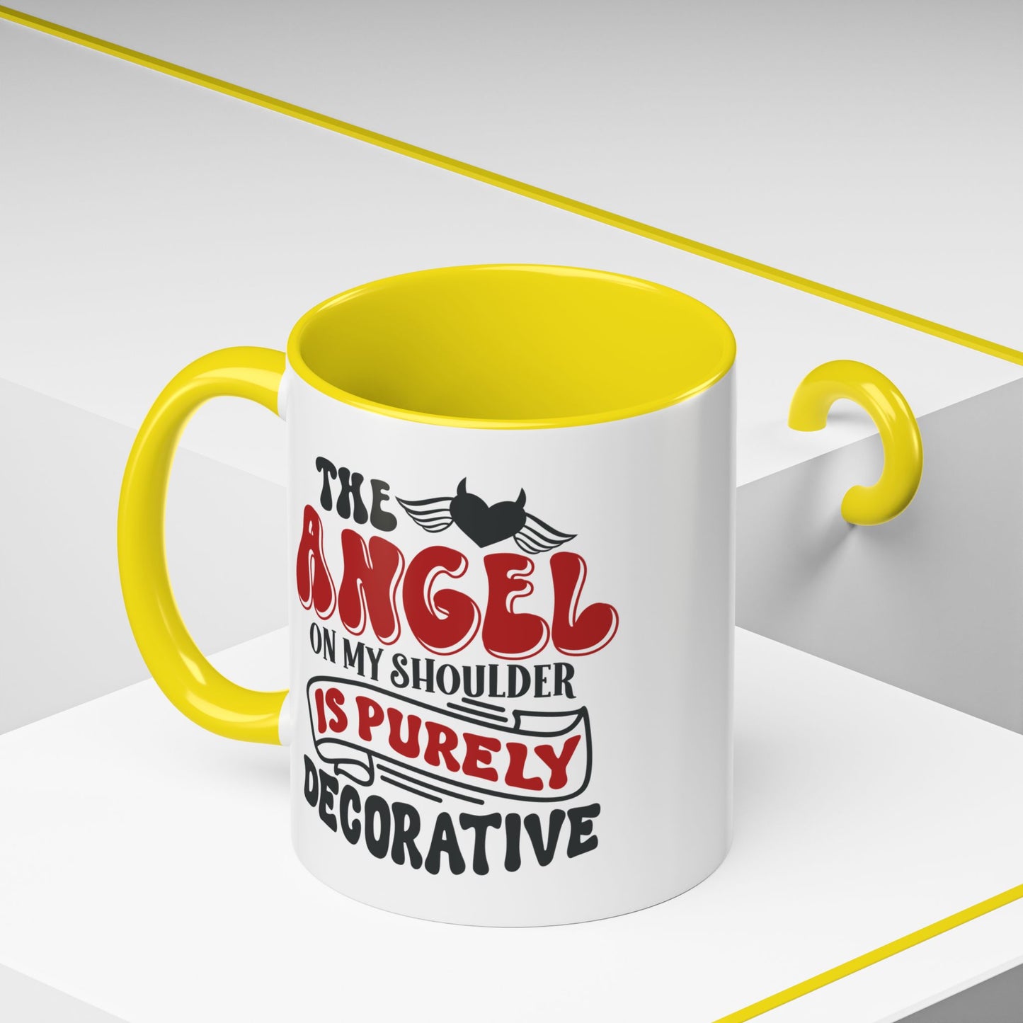 Humor Mug - The Angel on my Shoulder
