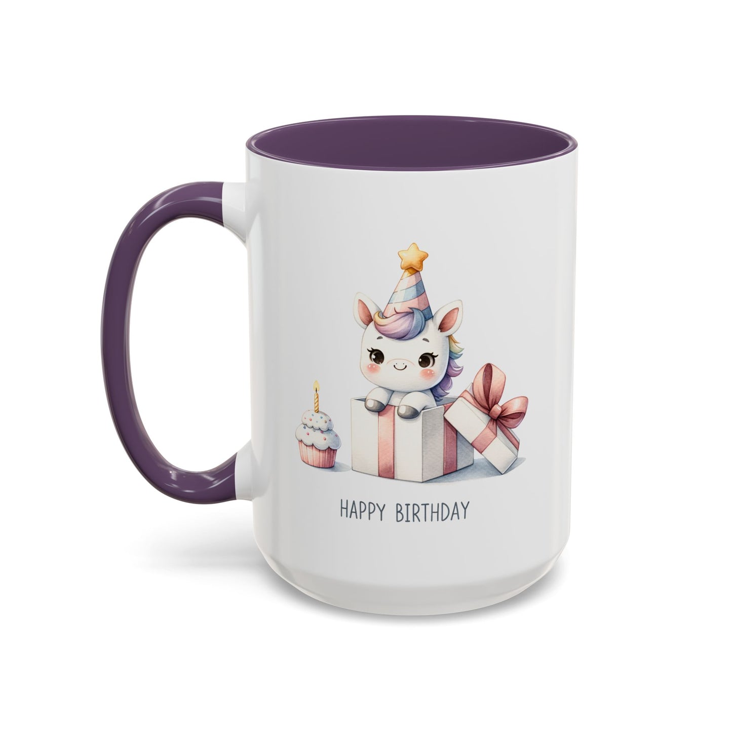 Birthday Mug - Unicorn With Present