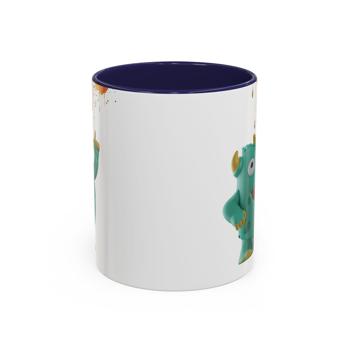 Humor Mug - Monster Drinks Coffee Spill