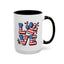 4th of July Mug - Animal Love USA Flag