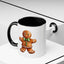 Christmas Mug - Gingerbread Man Green Bow