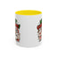 Christmas Mug - Merry Christmas Green & Red Text Cute Animals