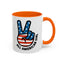 4th of July Mug - All American Girl Peace Sign