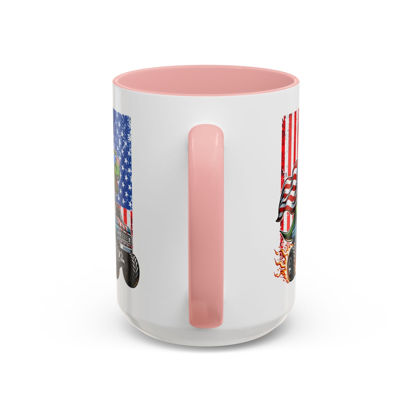 4th of July Mug - T Rex Riding Monster Truck