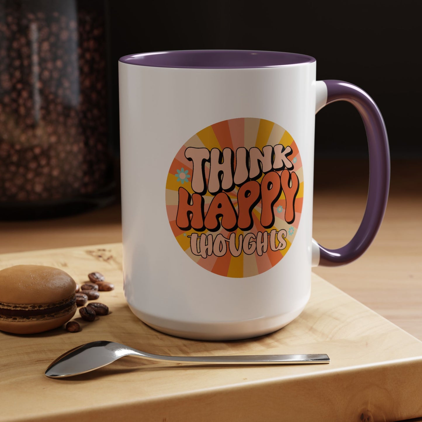 Wellness Mug - Think Happy Thoughts Hippie