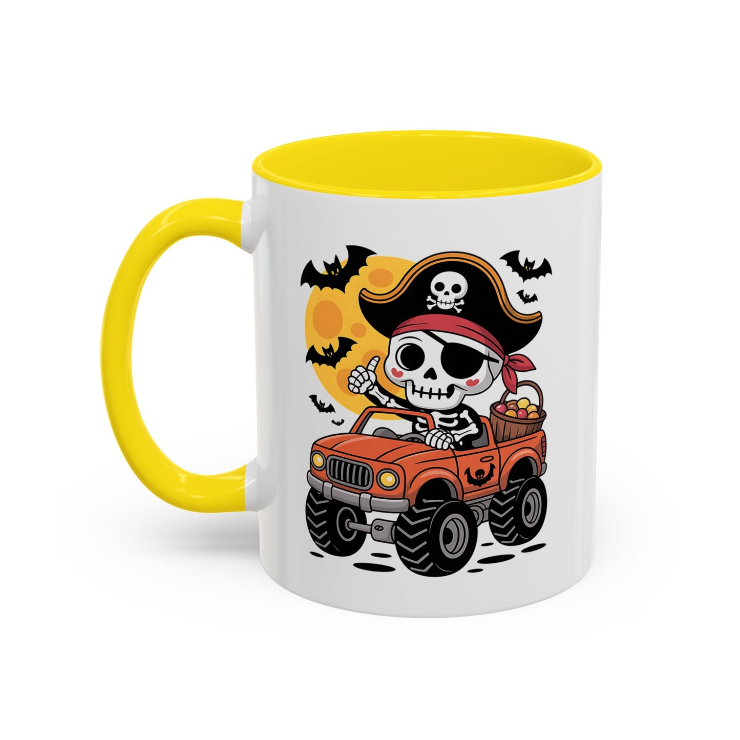 Halloween Mug - Driving Skeleton Pirate