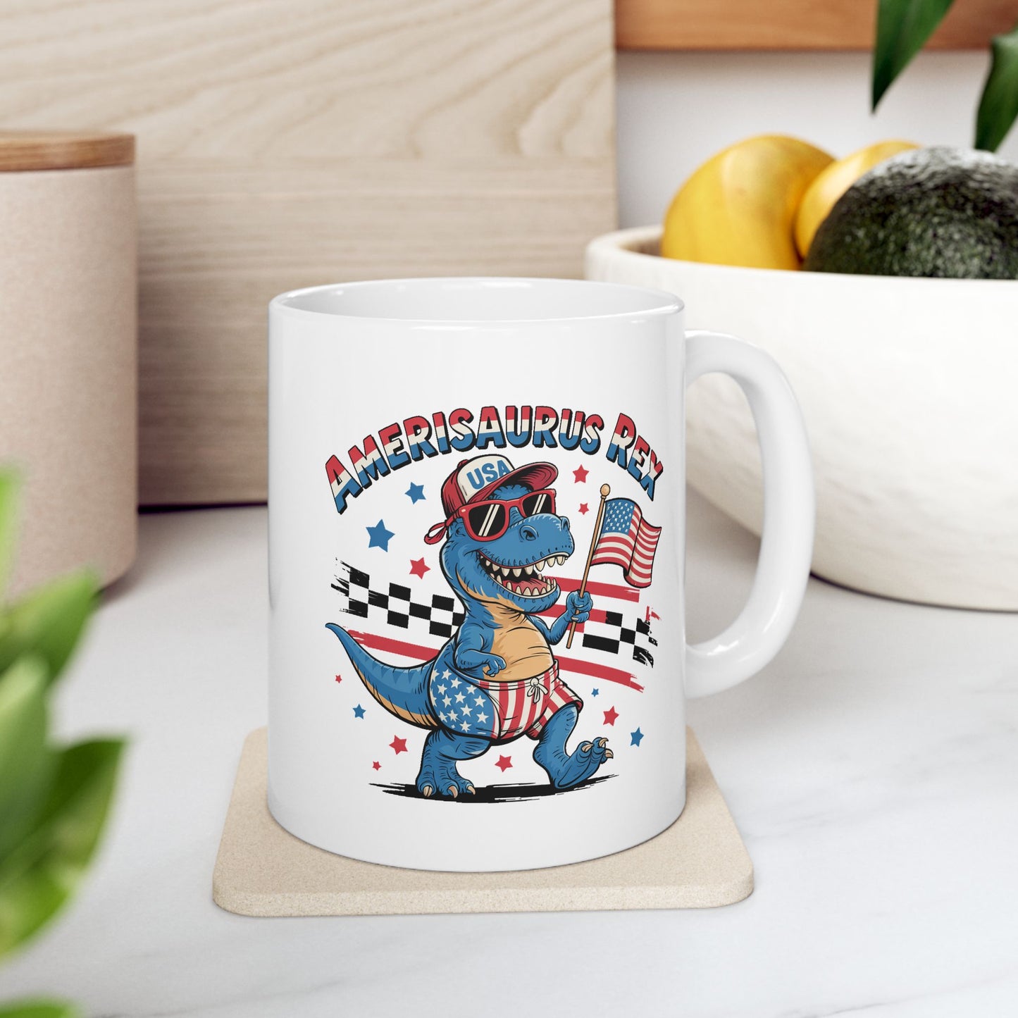 4th of July Mug - Amerisaurus Rex