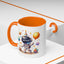 Birthday Mug - Happy Birthday Astronaut, Cake & Balloon