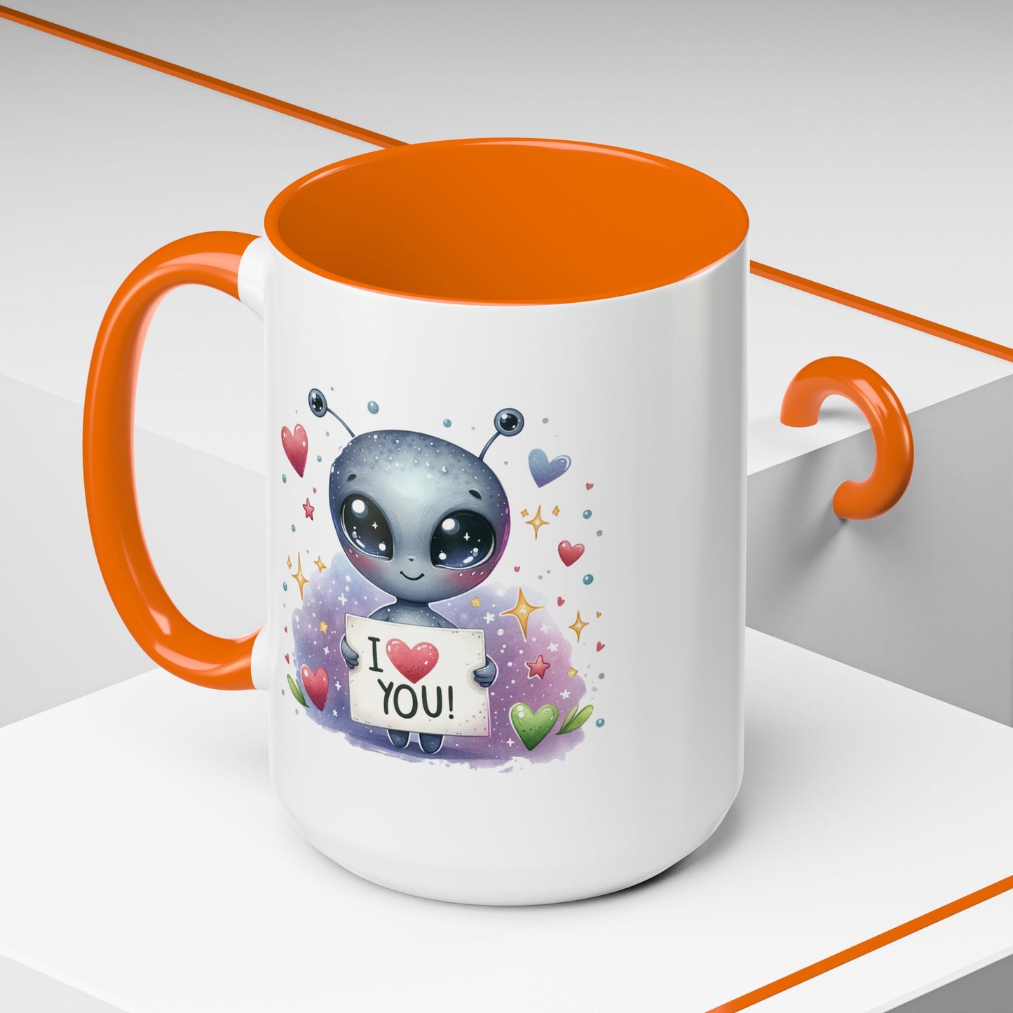 Valentine's Day Mug - I Love You Alien