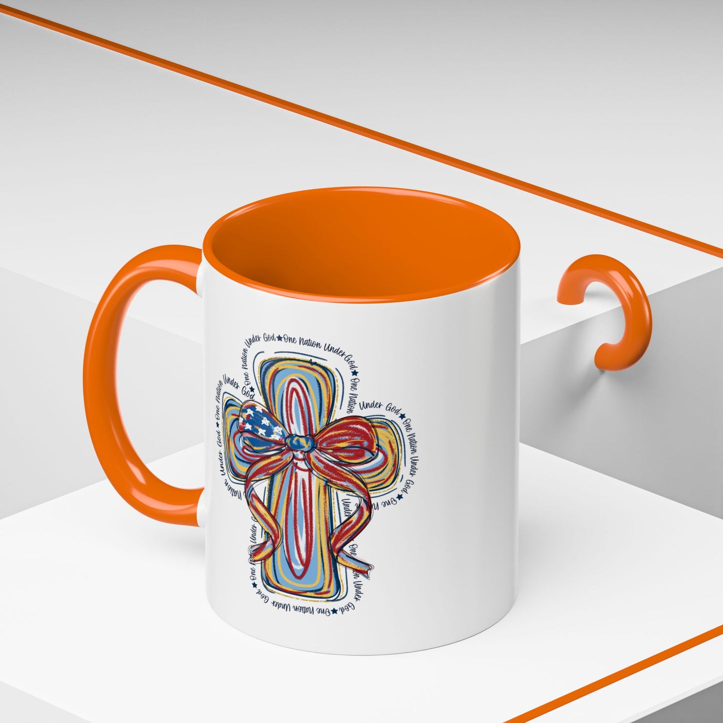 4th of July Mug - Christian Cross Bow