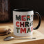 Christmas - Merry Christmas Black Red Green Patterned Text