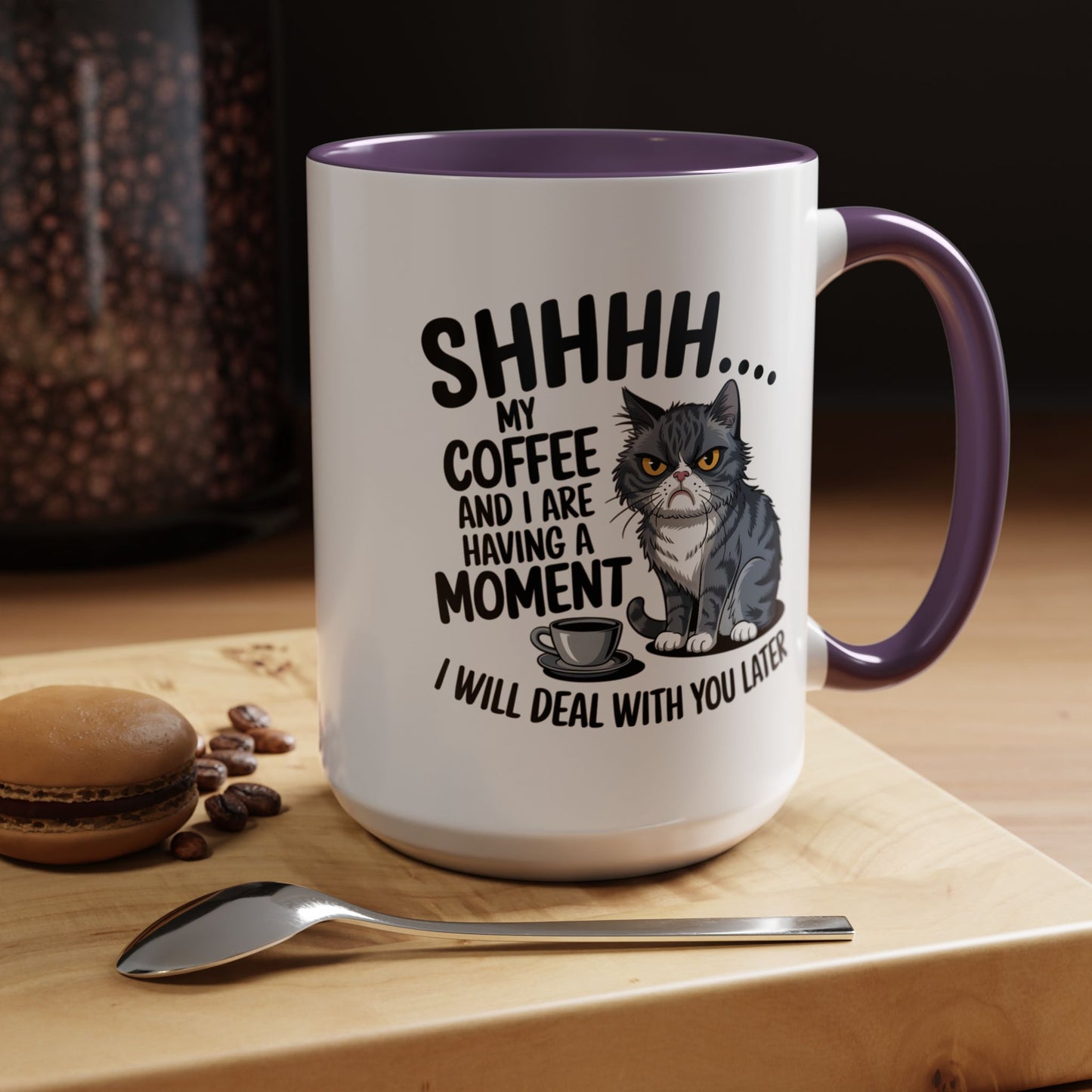 Animal Mug - Shhhh My Coffee and I