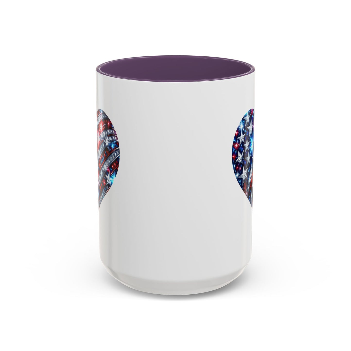 4th of July Mug - USA Sparkle Heart