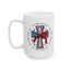 4th of July Mug - Patriotic Cross with Ribbon & Stars