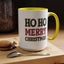 Christmas Mug - Ho Ho Ho Merry Christmas Red & Green Text 4