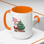 Christmas Mug - Merry Christmas Red Text Santa Tree Presents