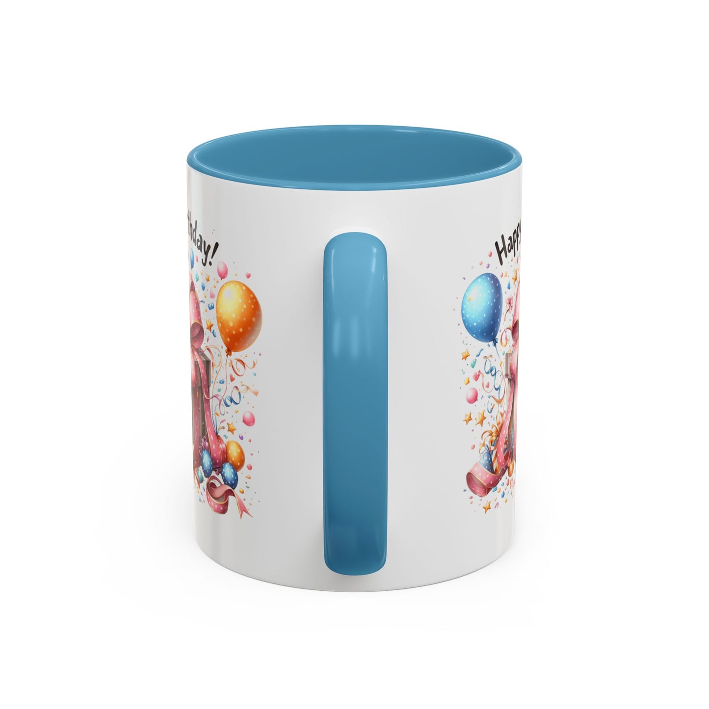Birthday Mug - Happy Birthday Pink Ribbon Present
