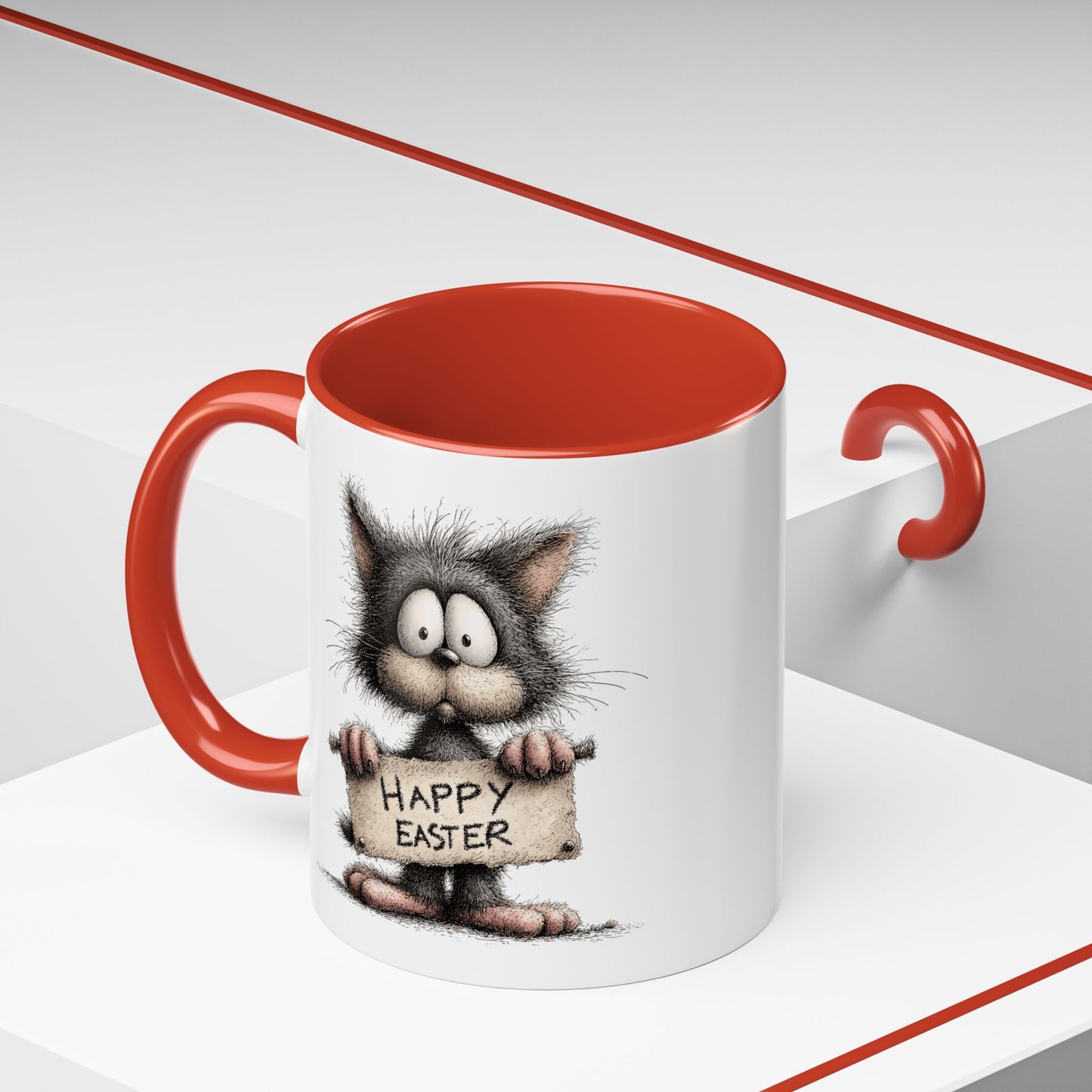 Easter Mug - Happy Easter Cat