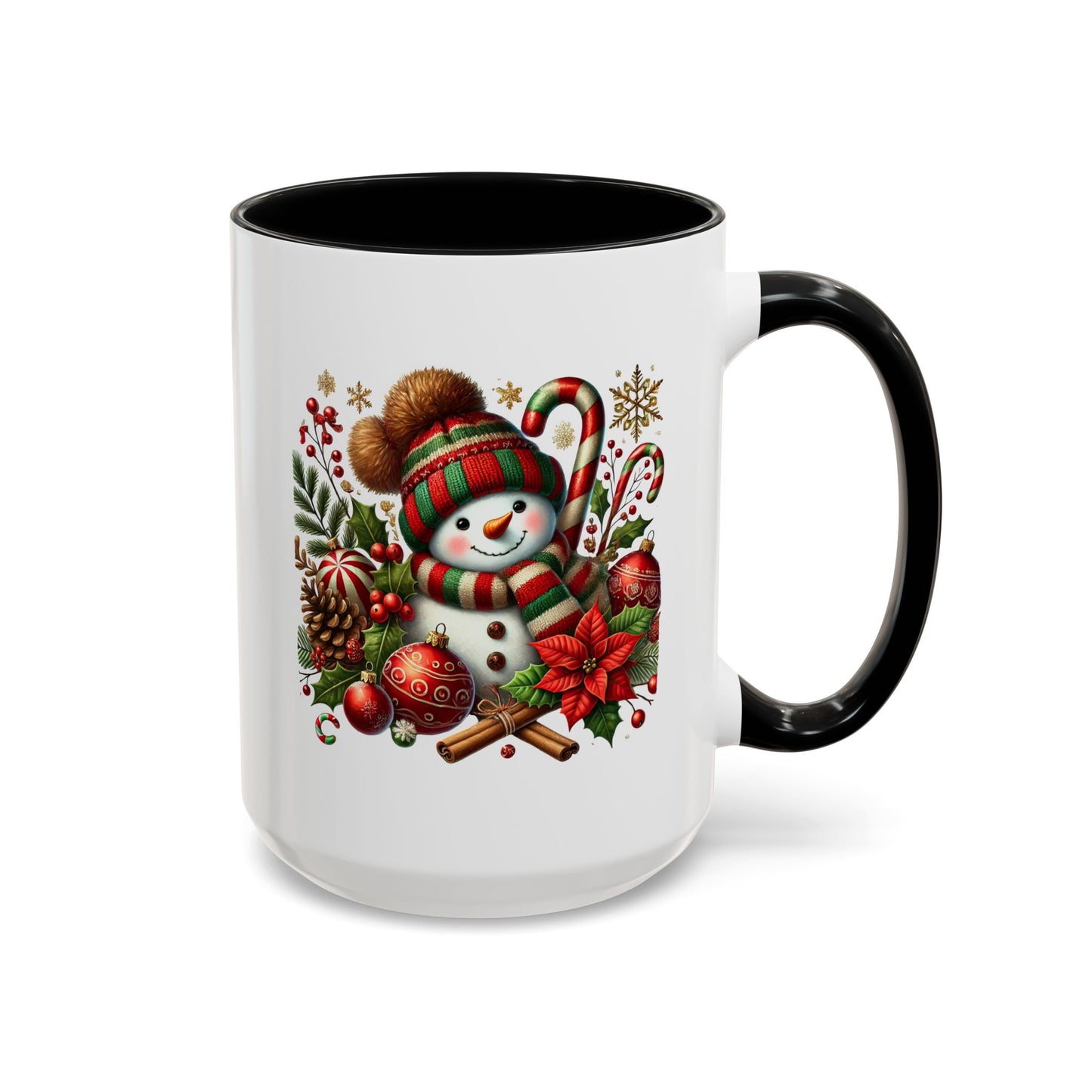 Christmas Mug - Red and Green Snowman 2