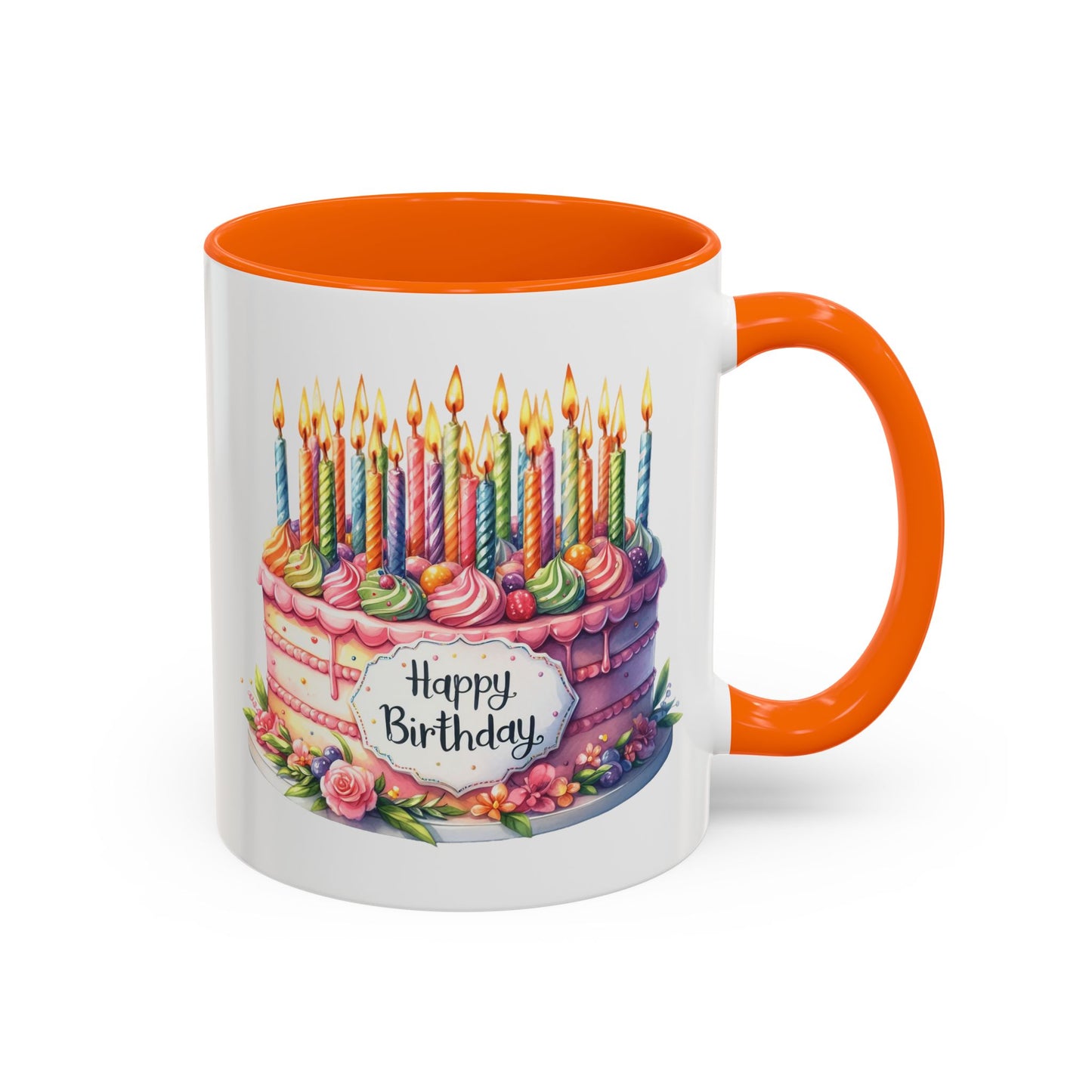 Birthday Mug - Happy Birthday Large Cake With...