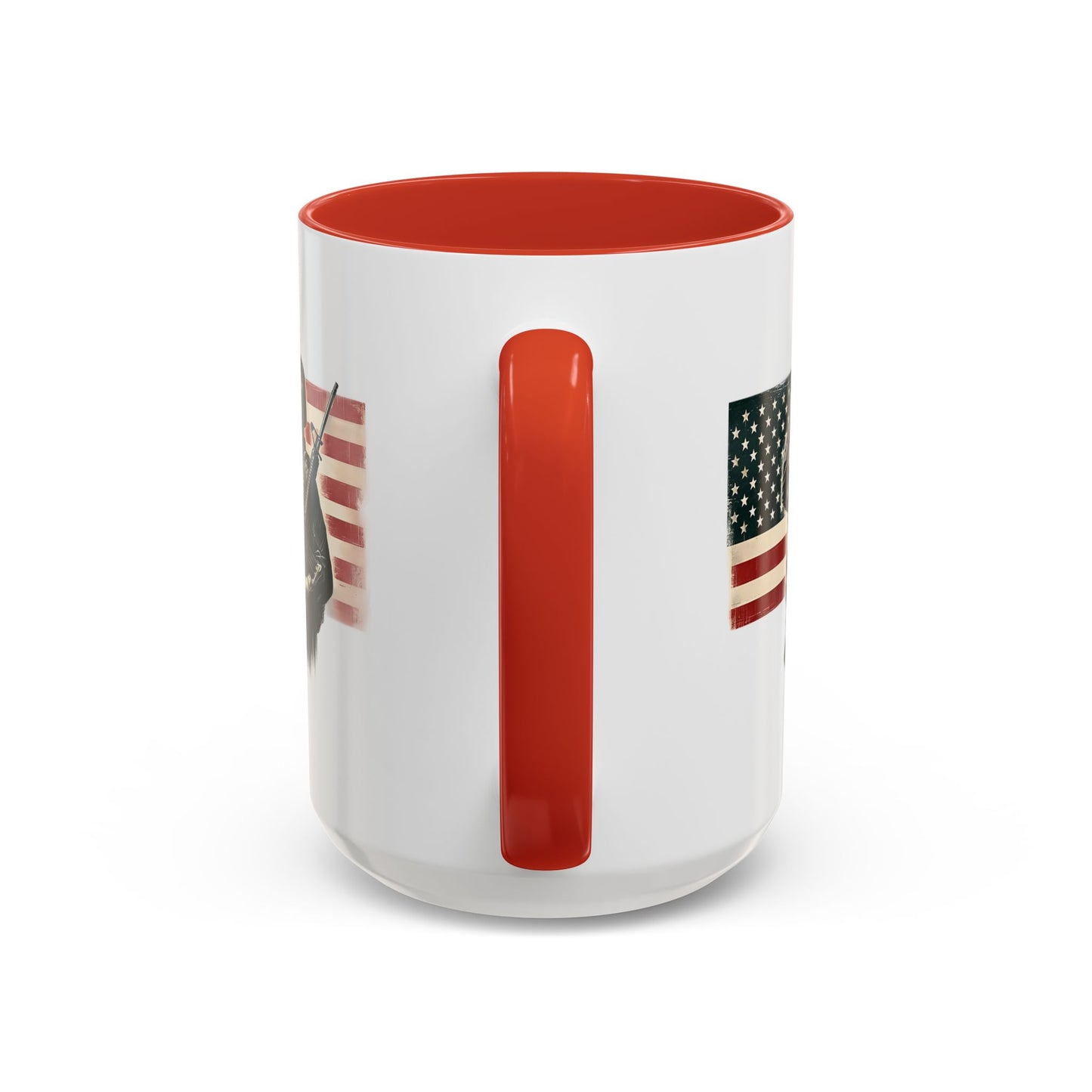 4th of July Mug - Soldier American Flag