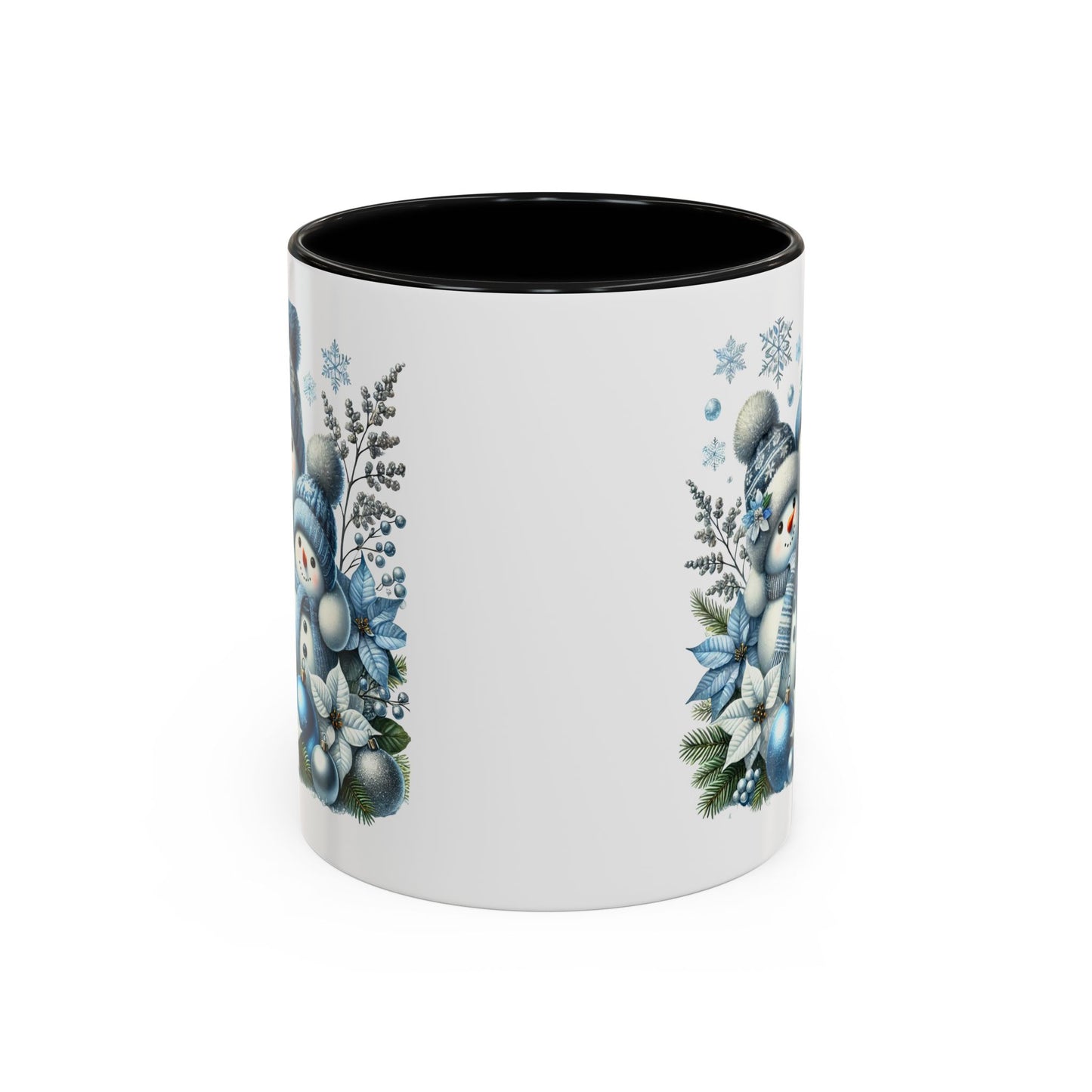 Christmas Mug - Blue Snowman Family
