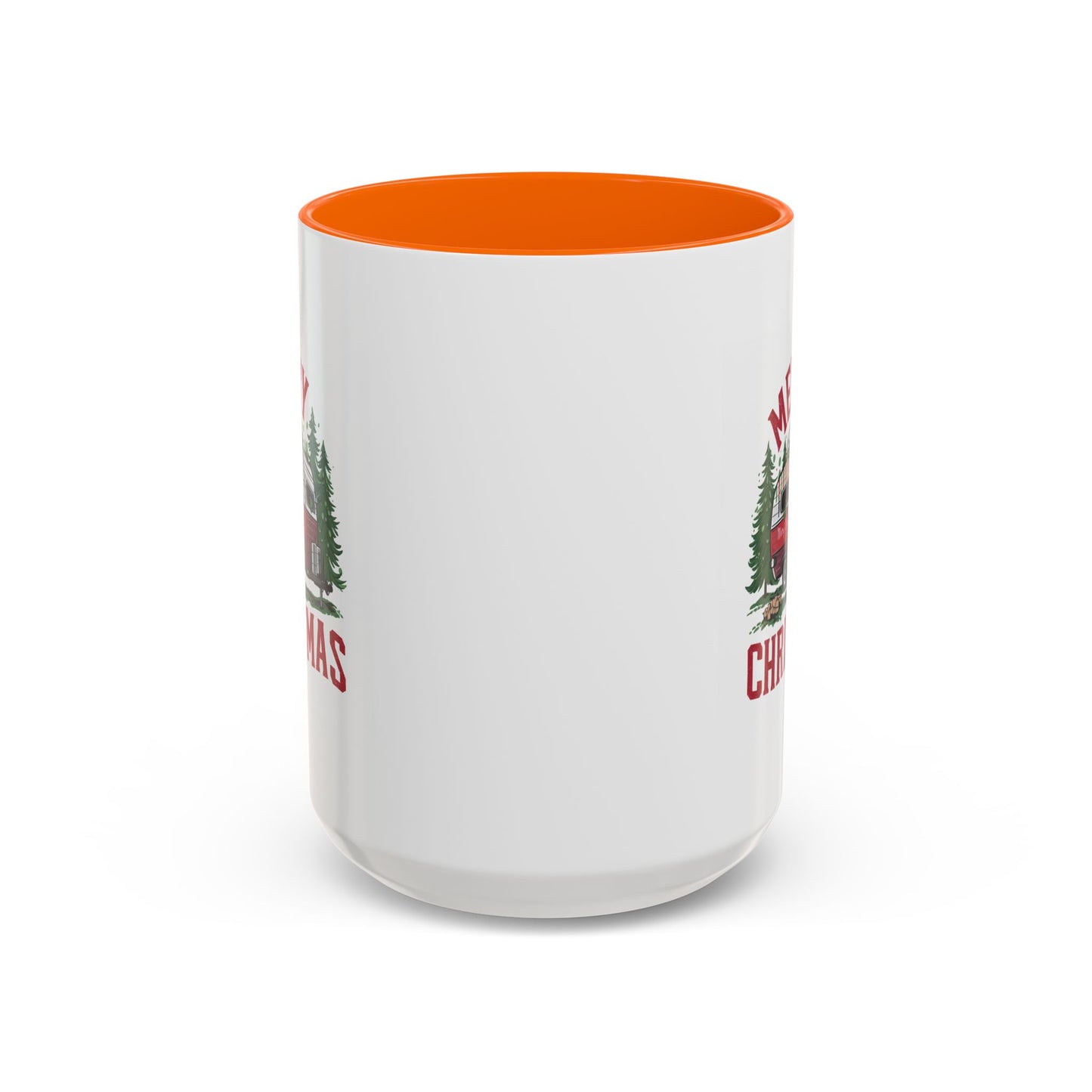 Christmas Mug - Merry Christmas Red & White Camper