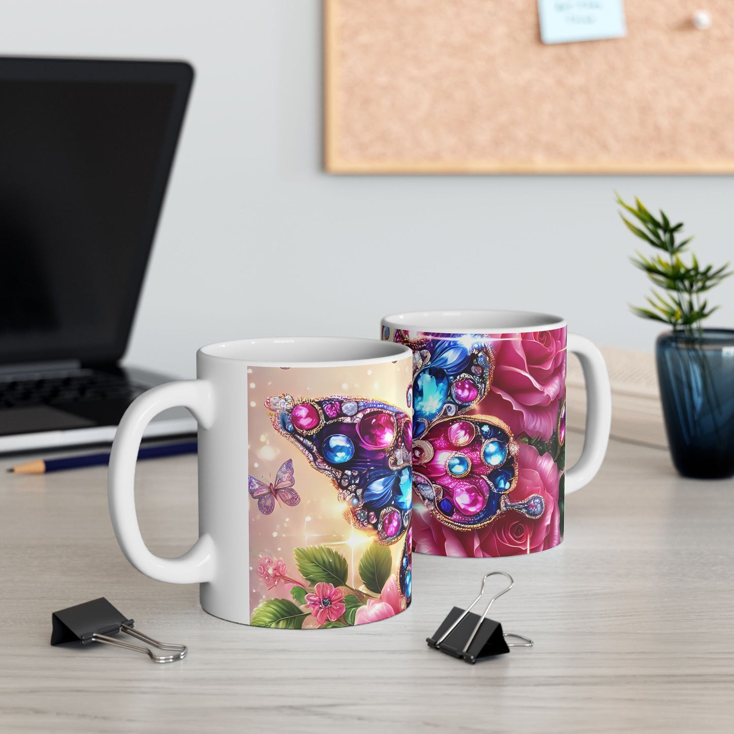 Artistic Mug - Diamond Butterfly