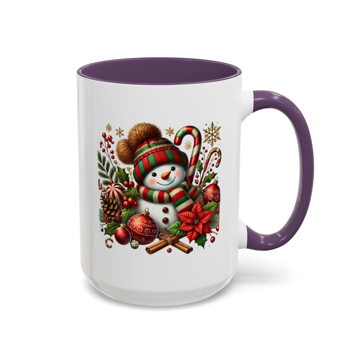 Christmas Mug - Red and Green Snowman 2