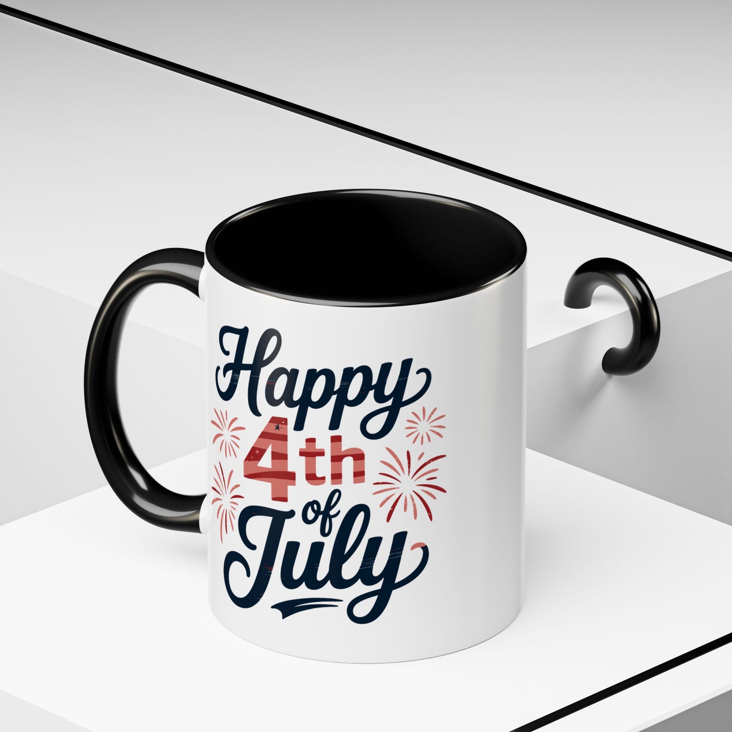 4th of July Mug - Happy 4th of July Fireworks