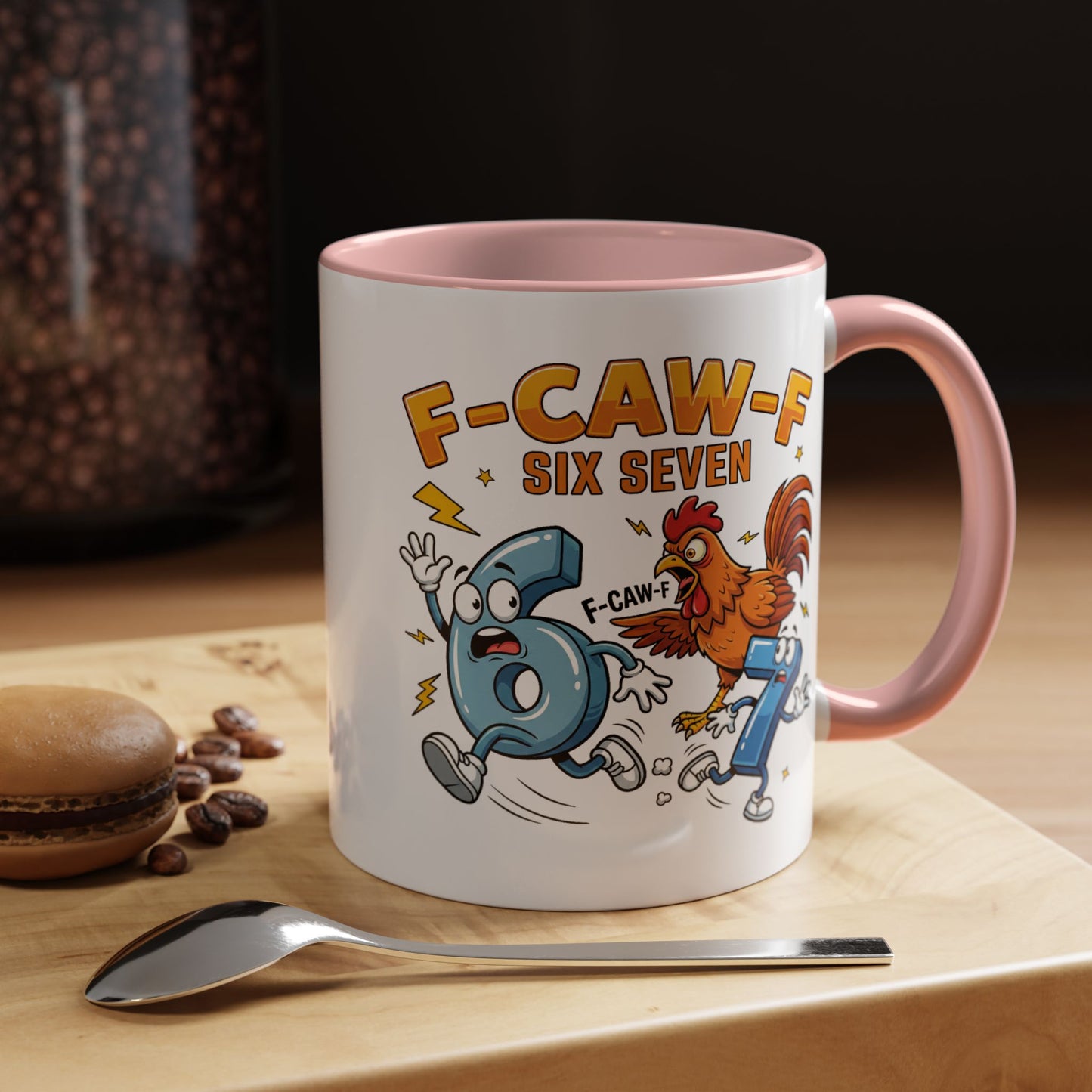 Humor Mug - F-CAW-F Six Seven
