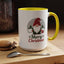 Christmas Mug - Merry Christmas Green & Red Text Gnome Present Trees