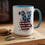 4th of July Mug - America Peace Sign