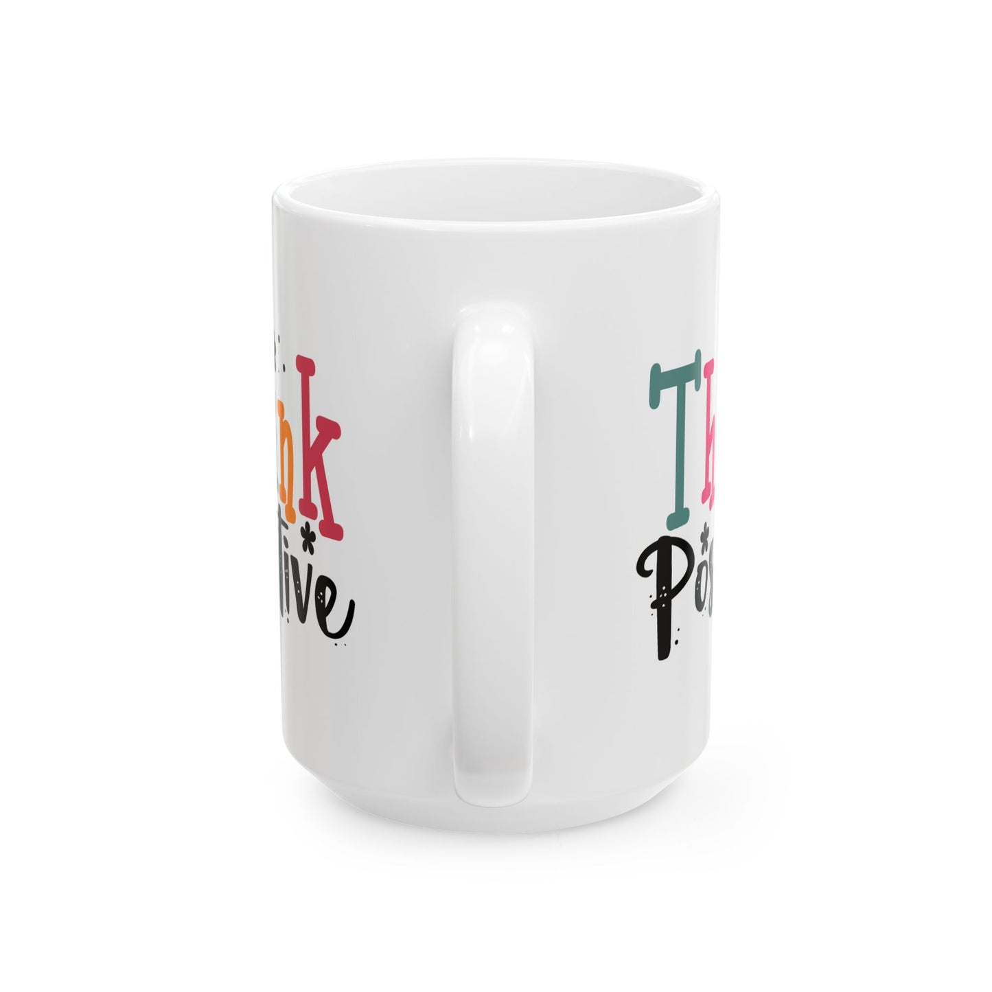 Wellness Mug - Think Positive Decorative Text