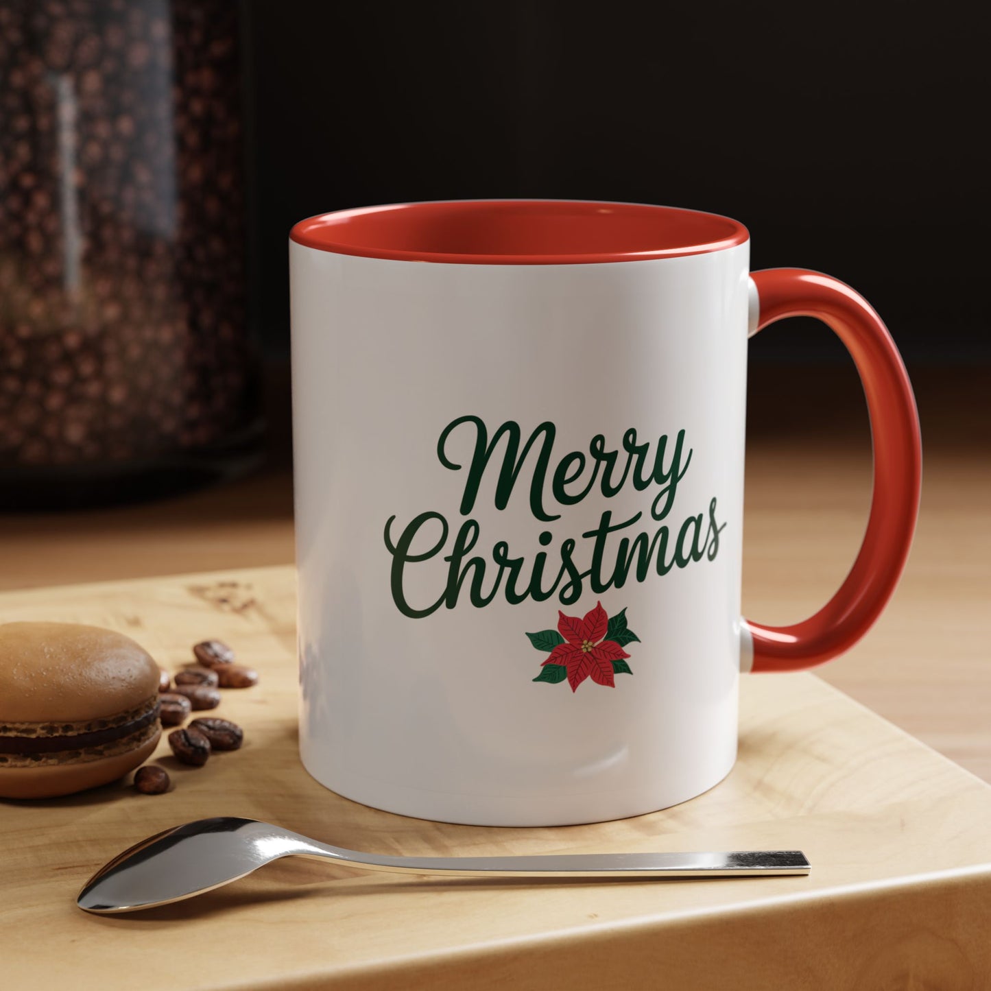 Christmas Mug - Merry Christmas Green Text