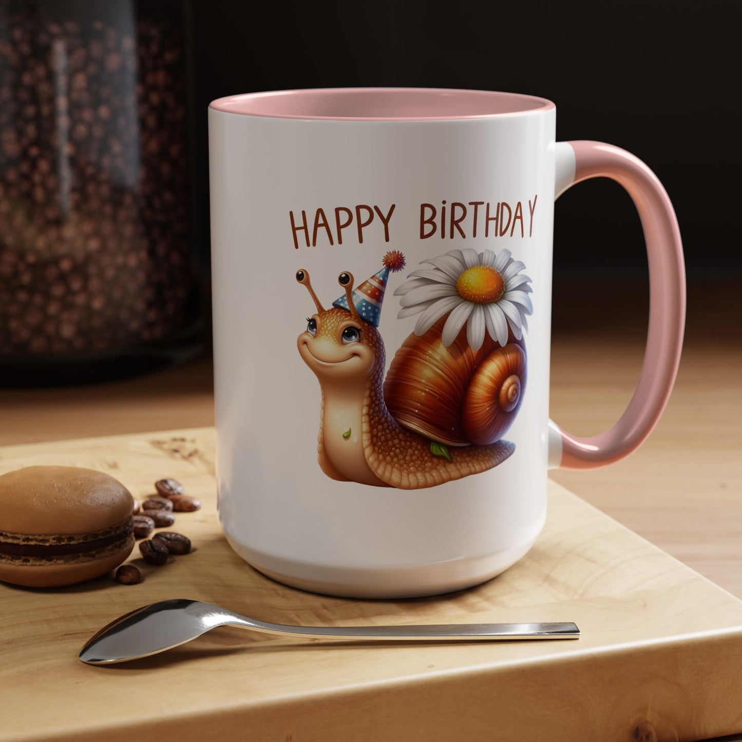 Birthday Mug - Snail Flower