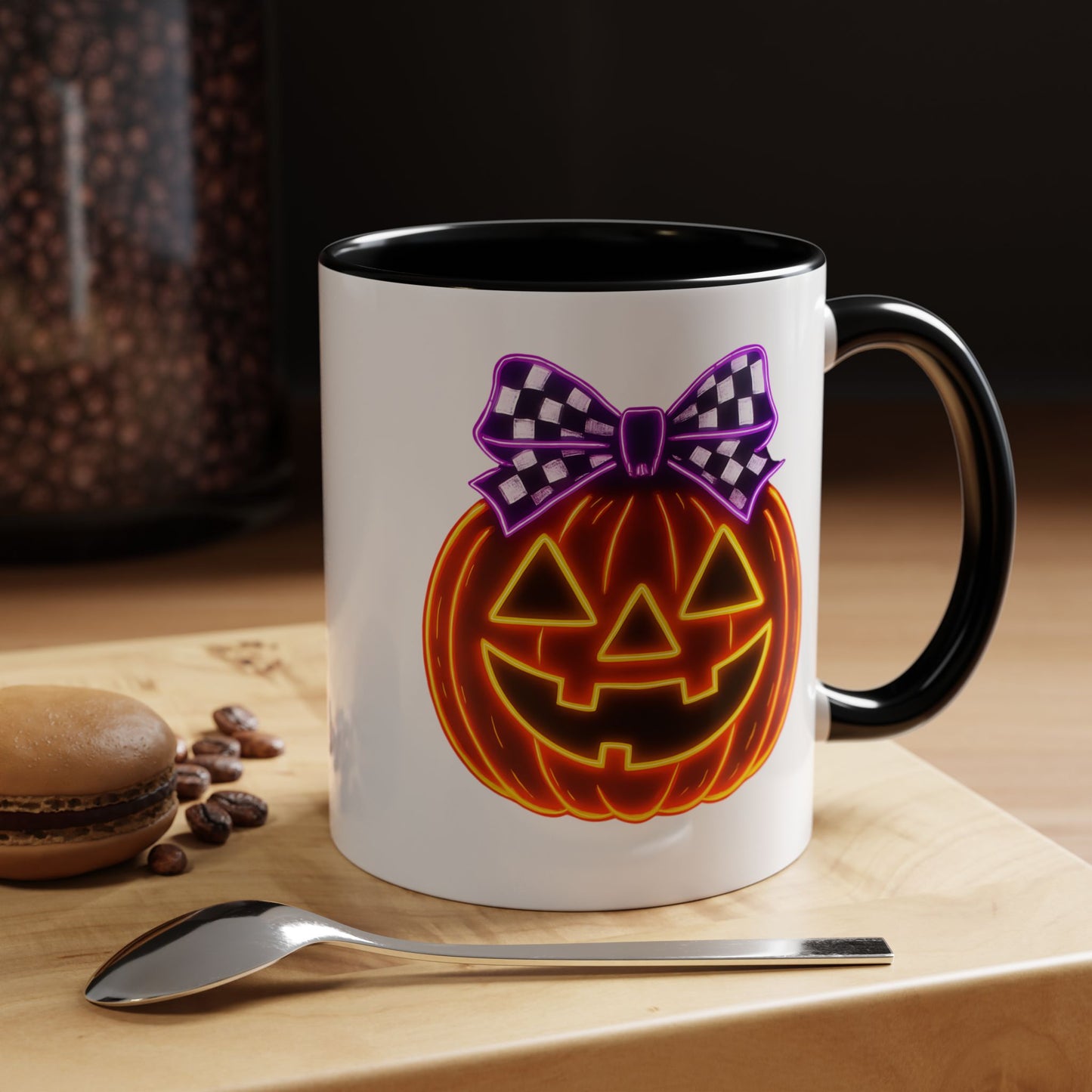 Halloween Mug - Purple Bow's Pumpkin