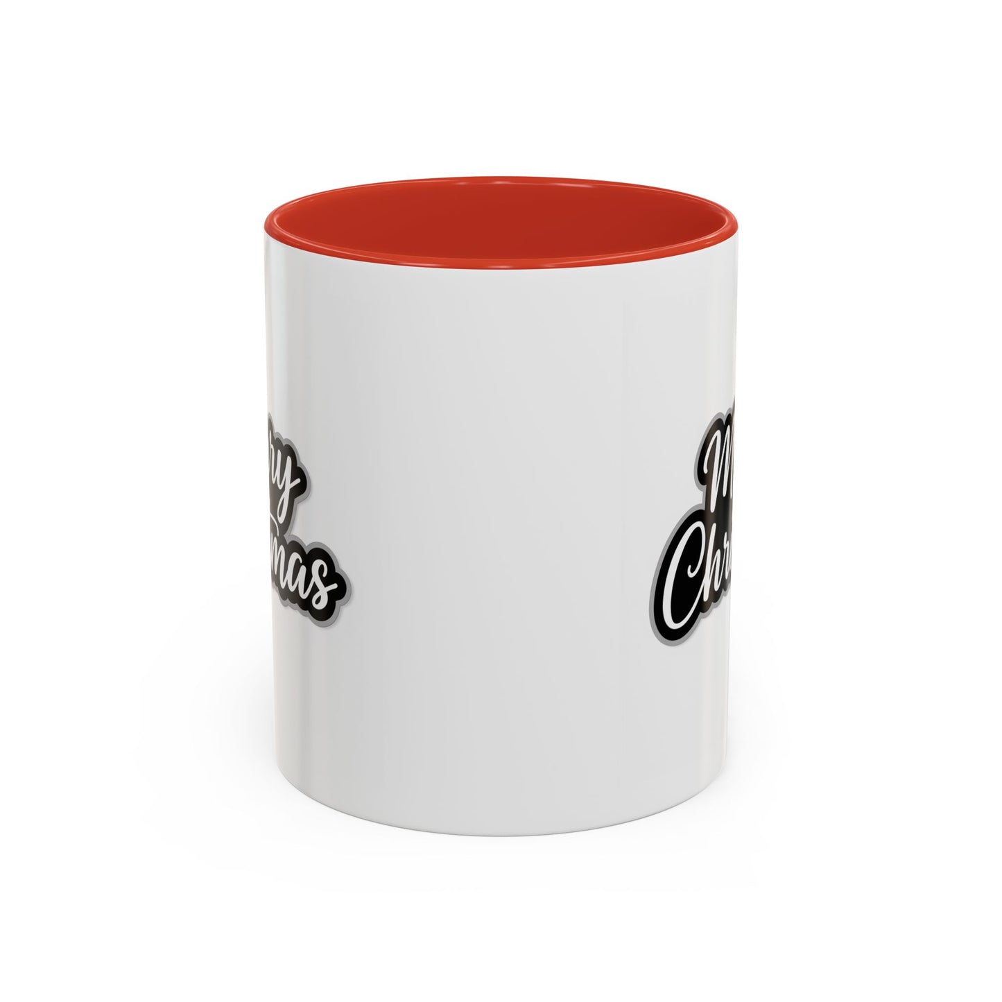 Christmas Mug - Merry Christmas White Black & Grey Text