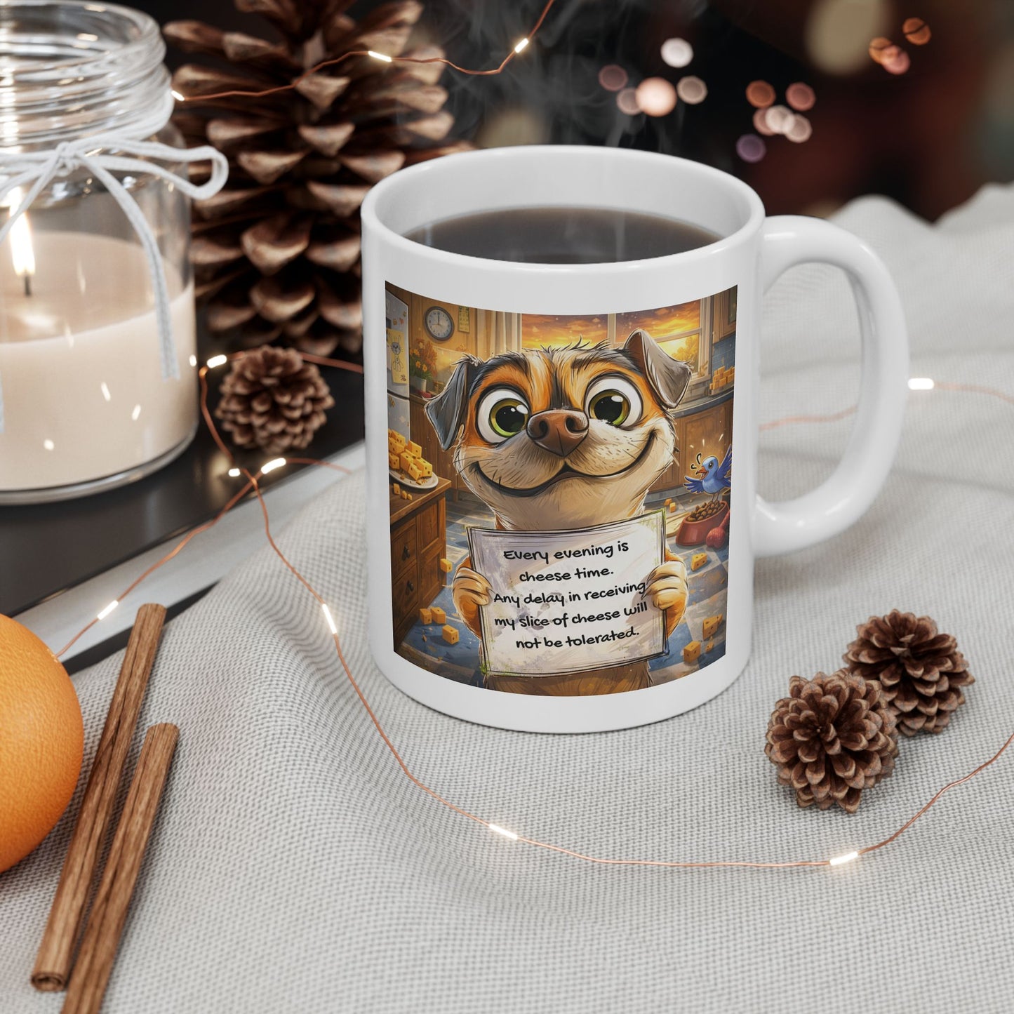 Animal Mug - Every Evening Is Cheese Time