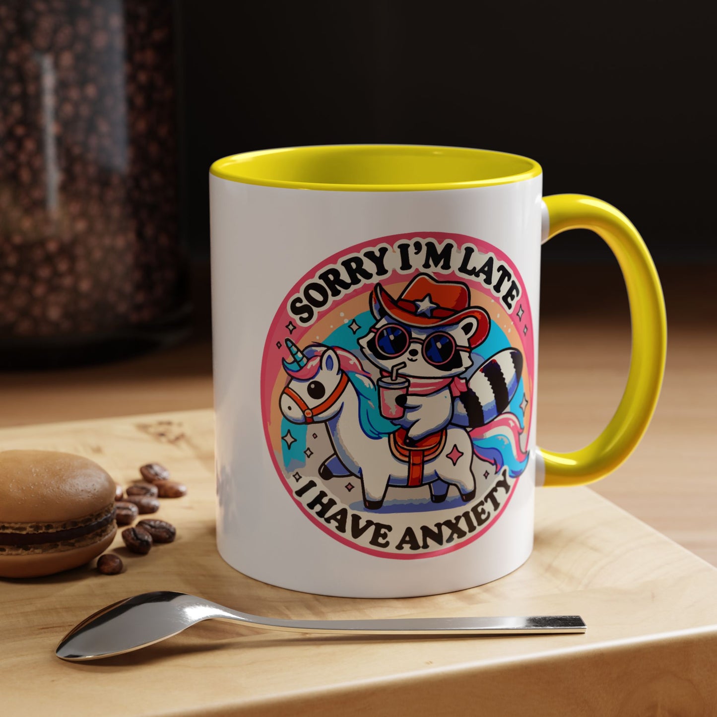 Humor Mug - Sorry I'm Late I Have Anxiety