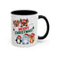 Christmas - Merry Christmas Red & Green Text Reindeer Penguin Bear Fox