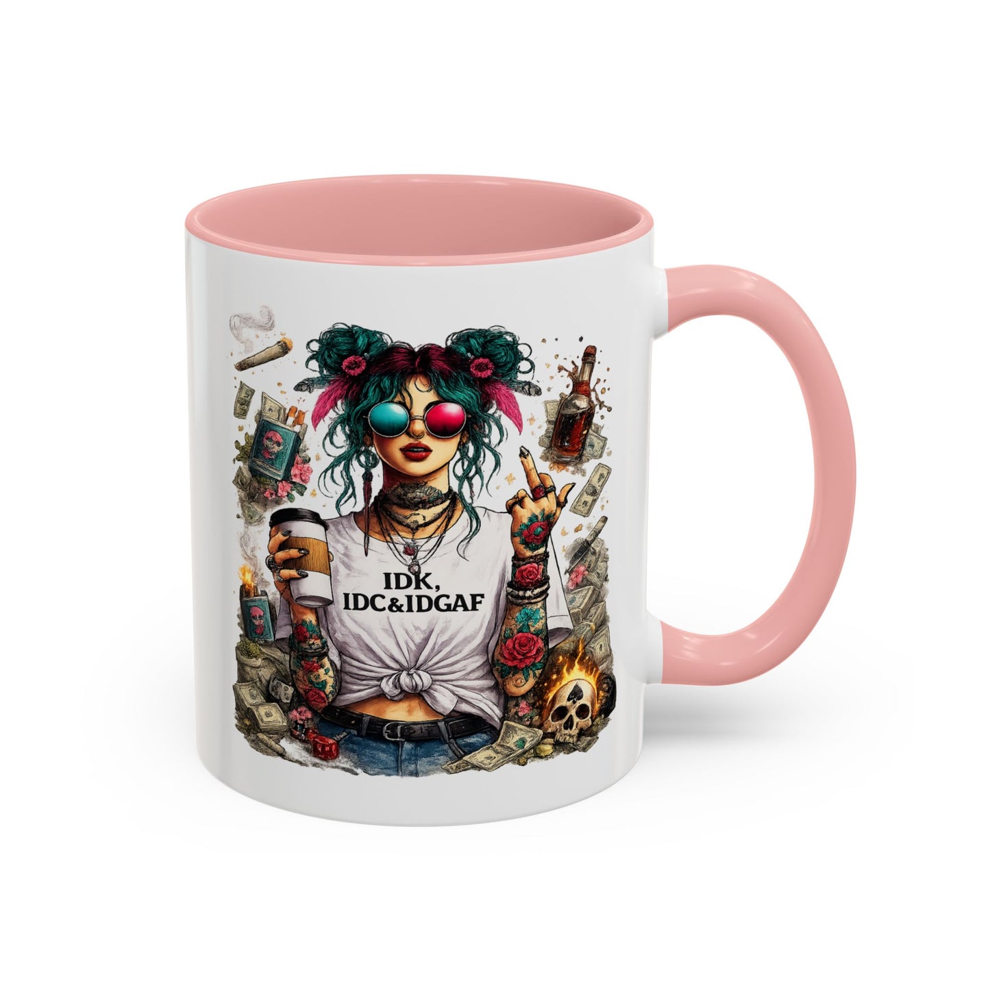 Humor Mug - The IDK IDC & IDGAF