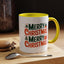 Christmas Mug - Green & Red Text Tree Presents