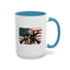4th of July Mug - Skull Guns Flag