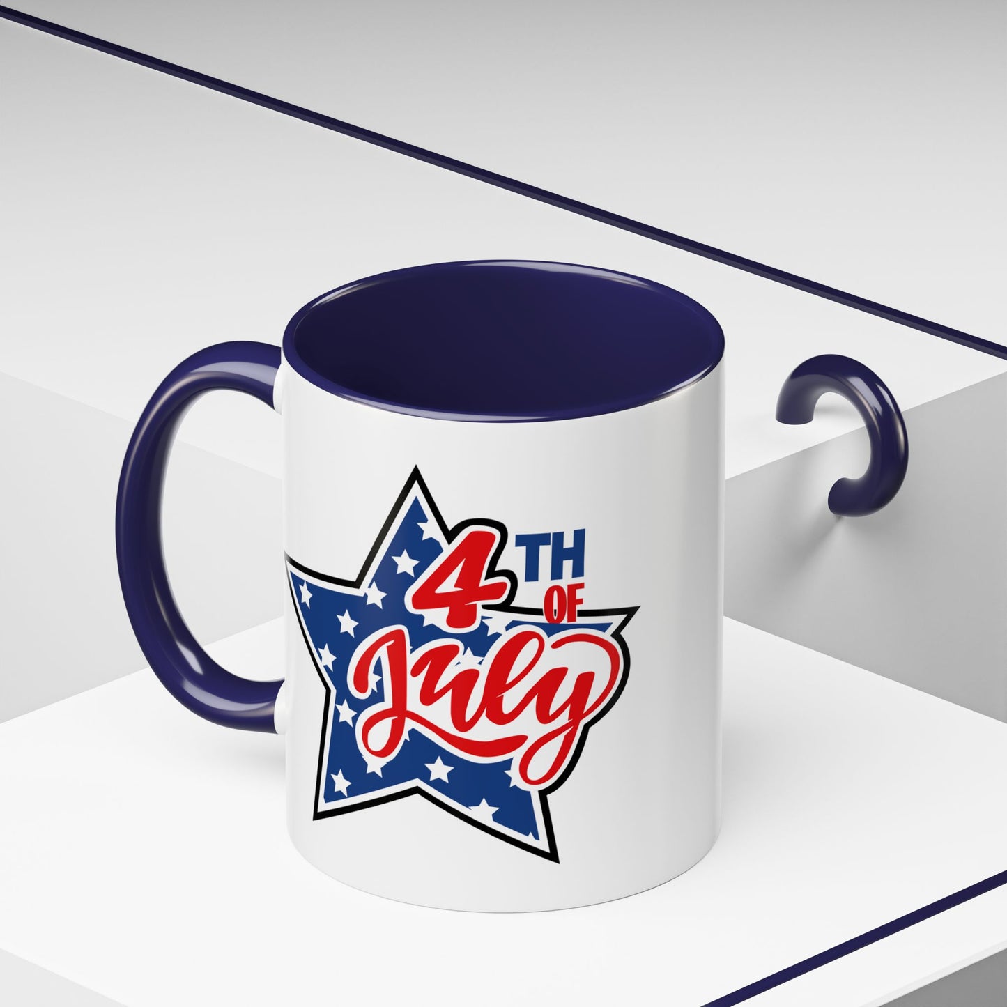 4th of July Mug - 4th of July Star Flag