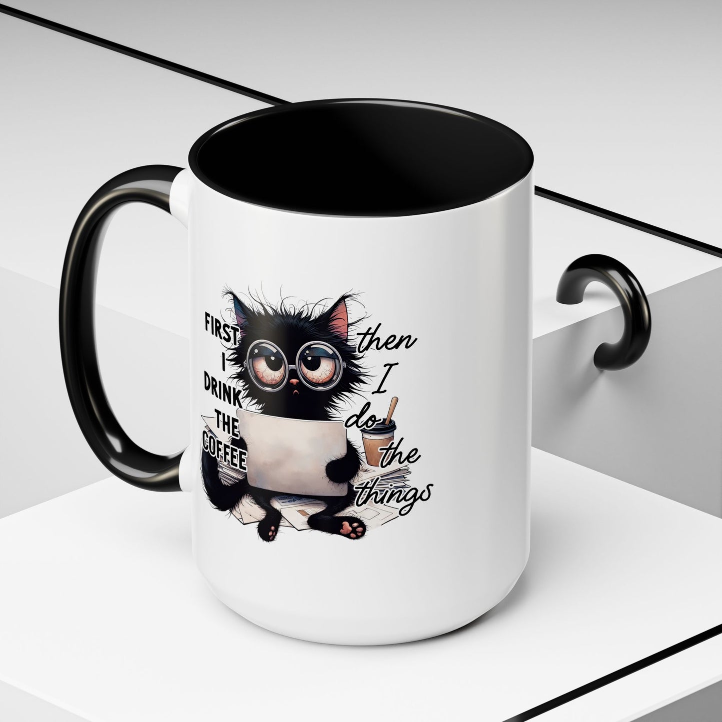 Animal Mug - First I Drink The Coffee