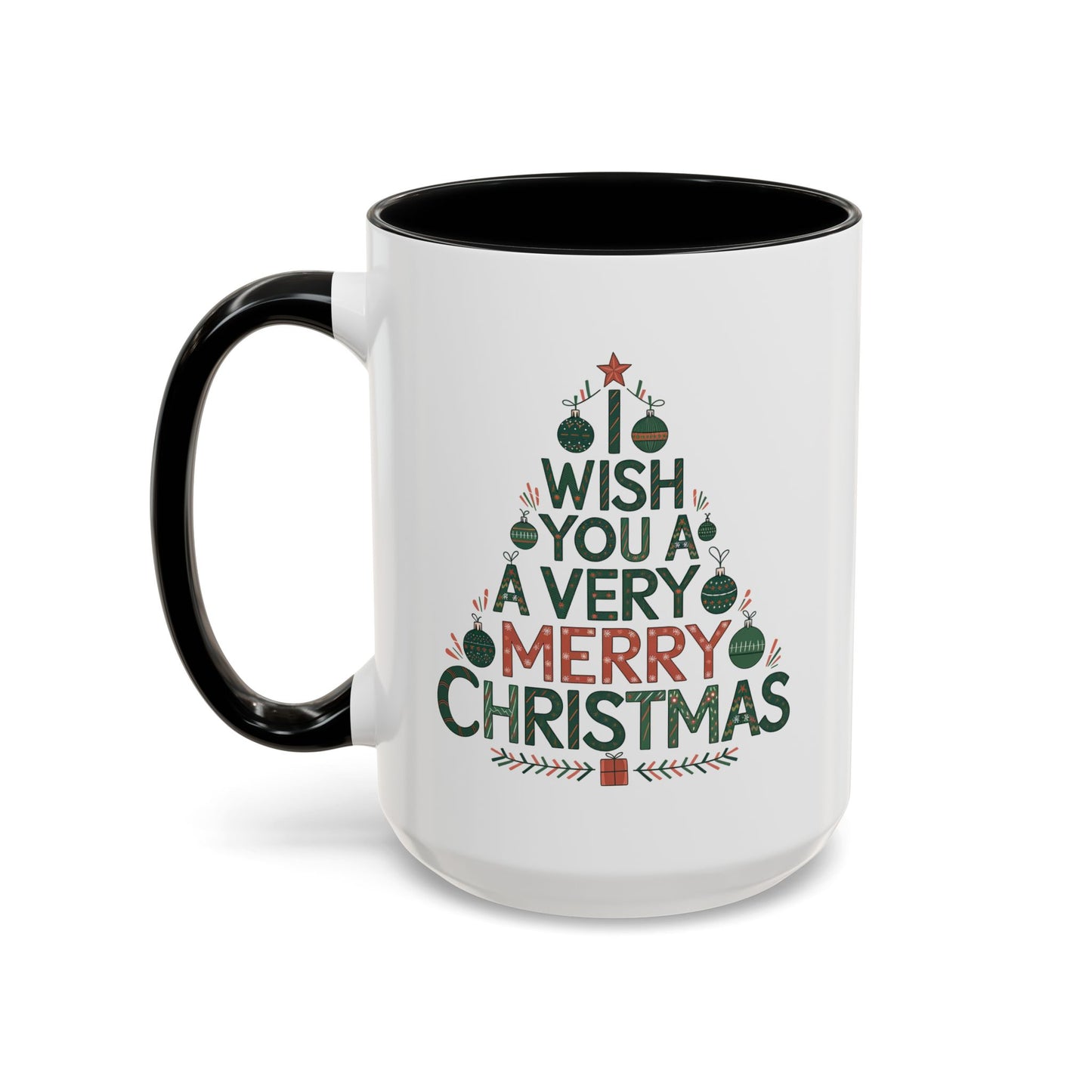 Christmas Mug - I Wish You a Merry Christmas Tree