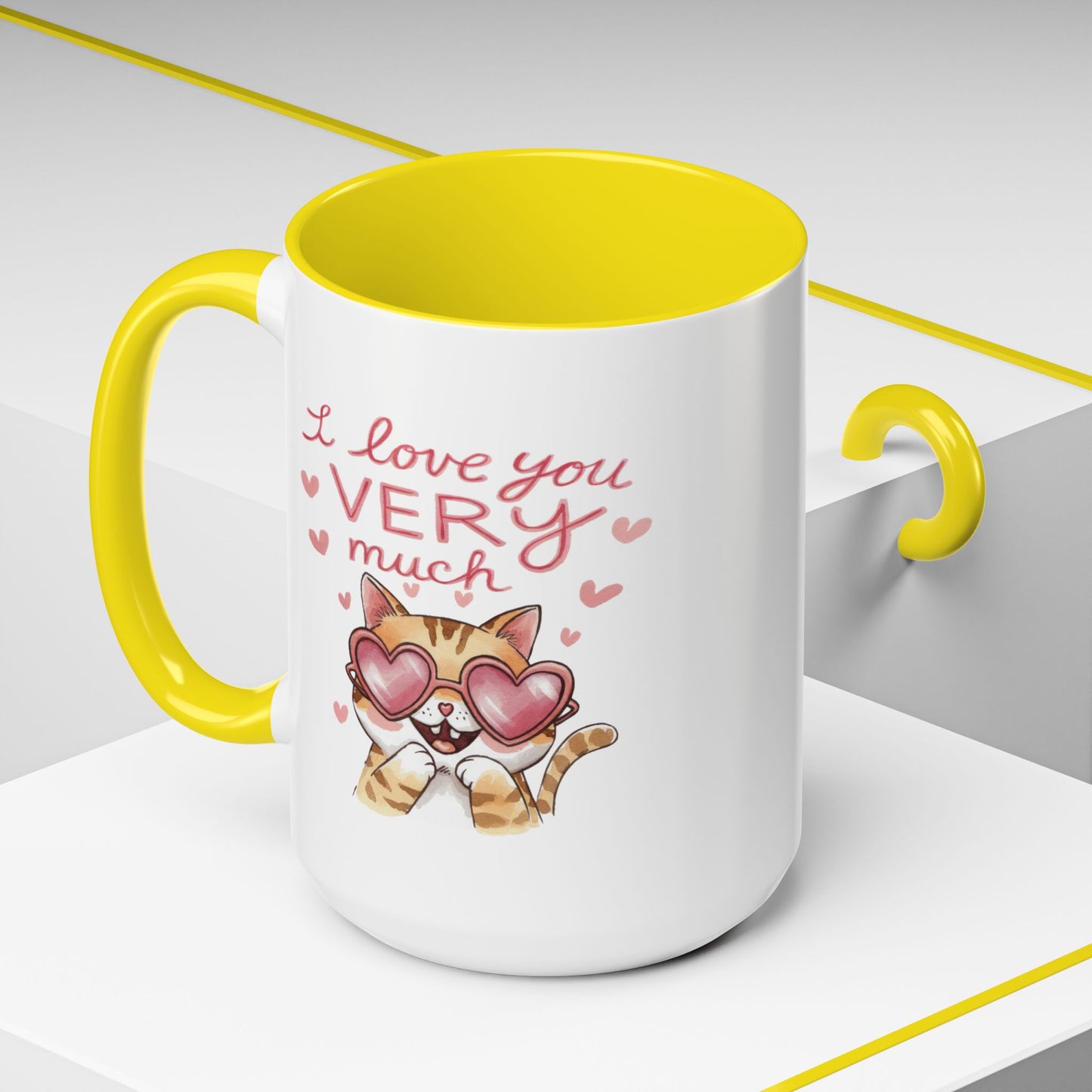 Anniversary Mug - I love You Very Much Cat
