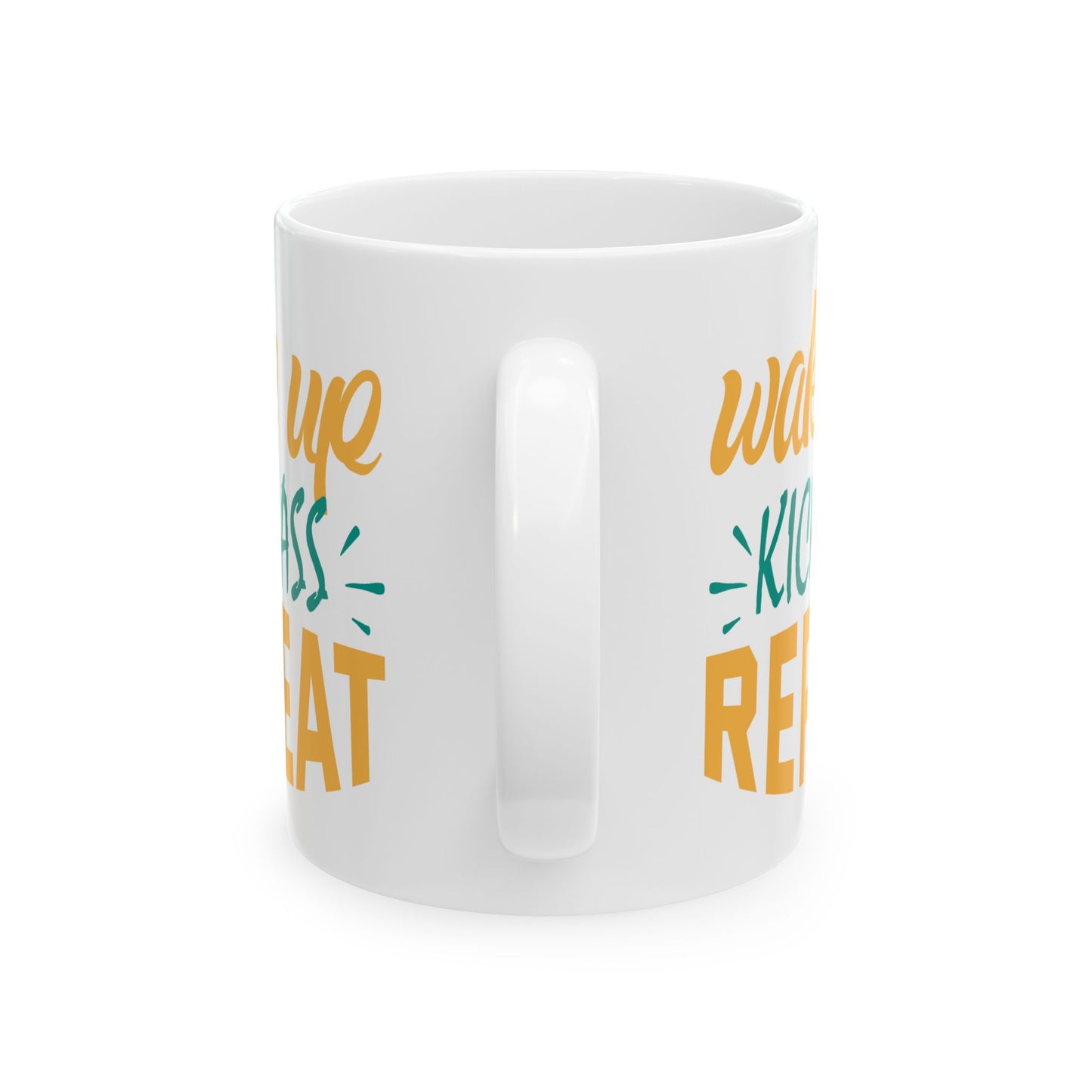 Adult Mug - Wake Up Kick Ass Repeat