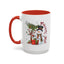 Christmas Mug - Merry Xmas Snowman Tree Present